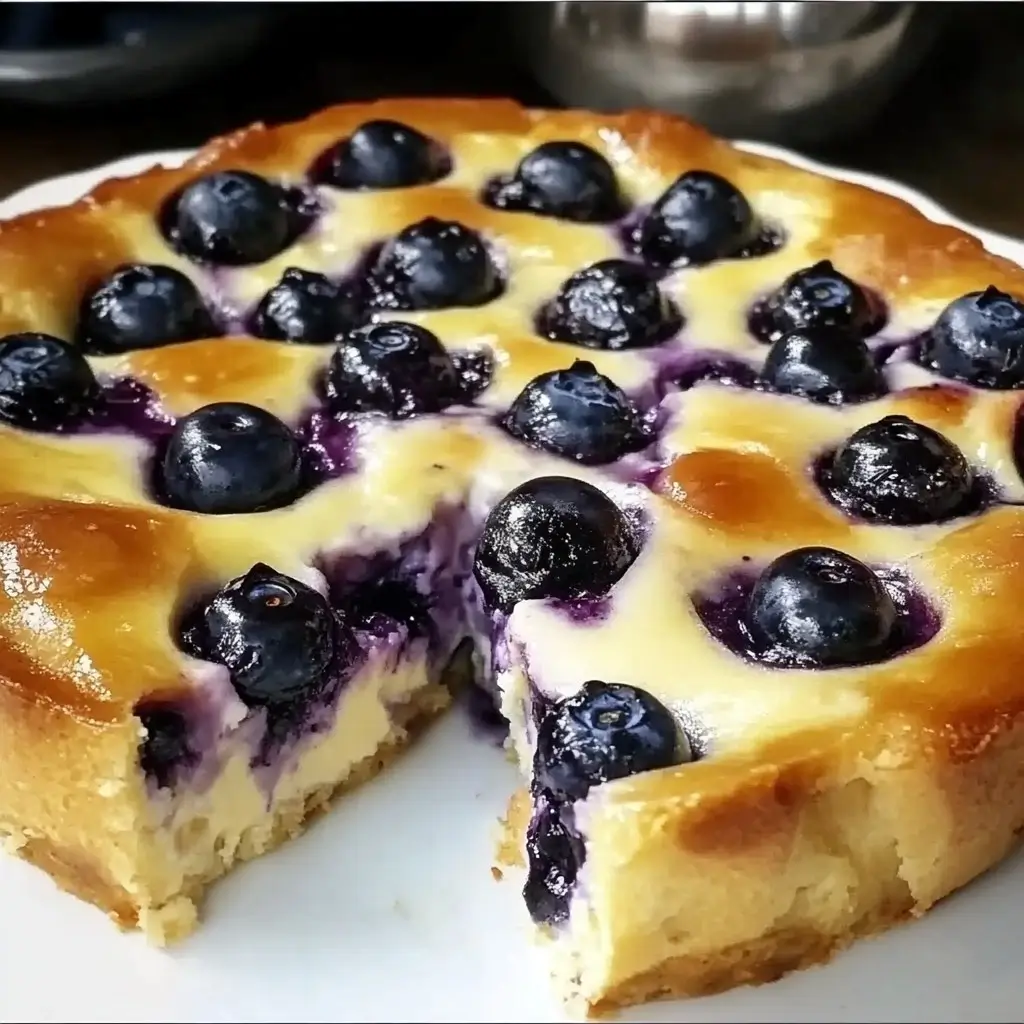 High-Protein Blueberry Cottage Cheese Breakfast Bake