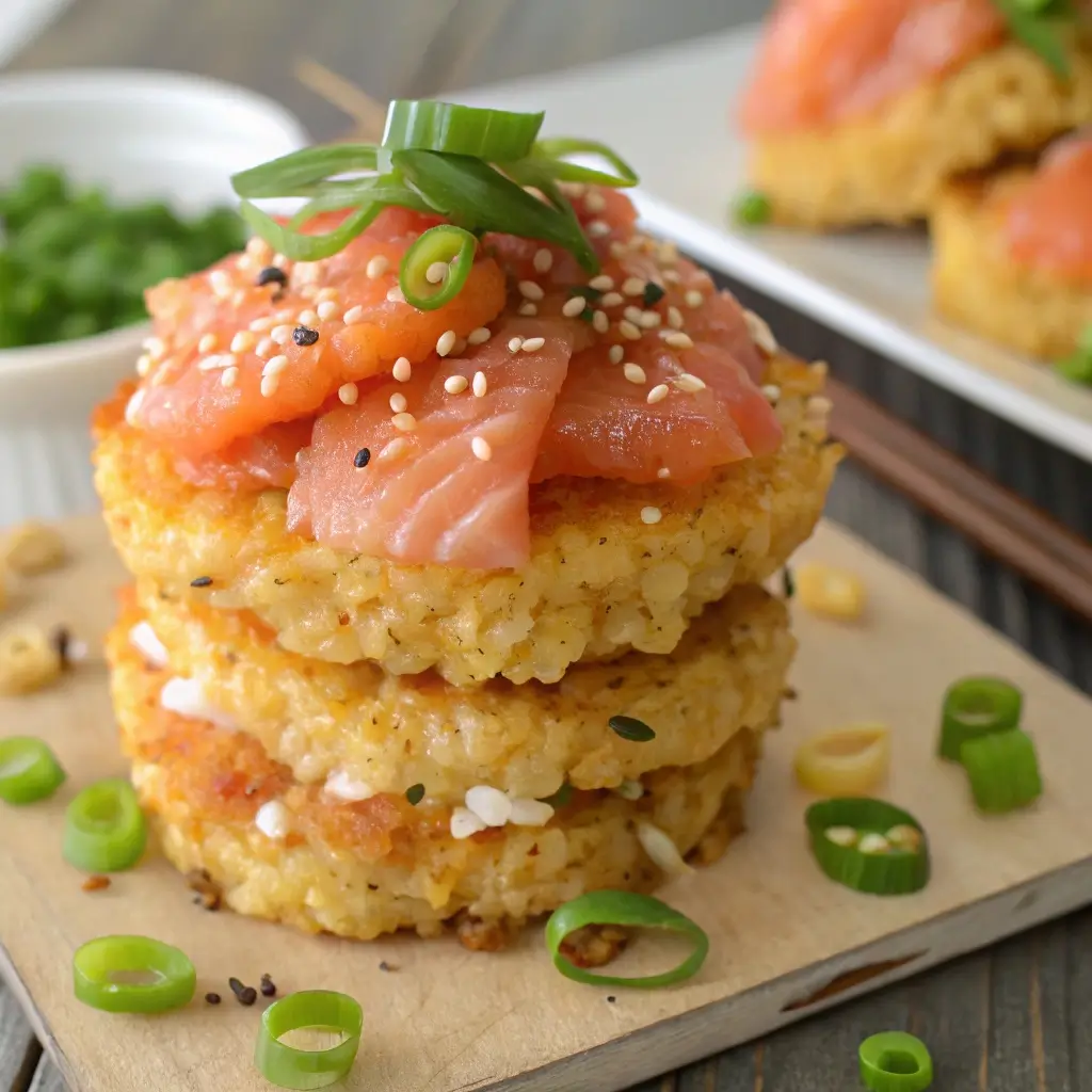 Crispy Rice with Spicy Salmon: Flavor Explosion!