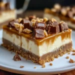 Butterfinger Caramel Cheesecake Bars