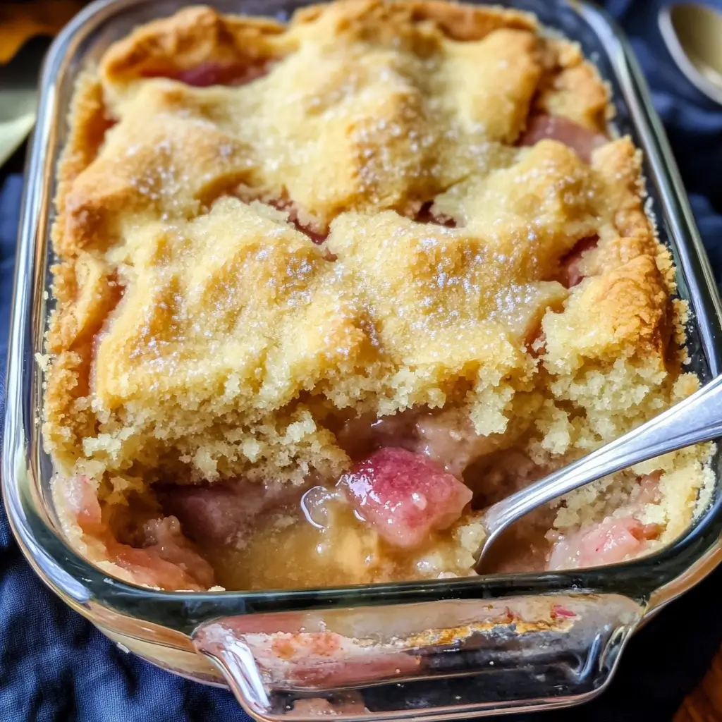 Rhubarb Dump Cake