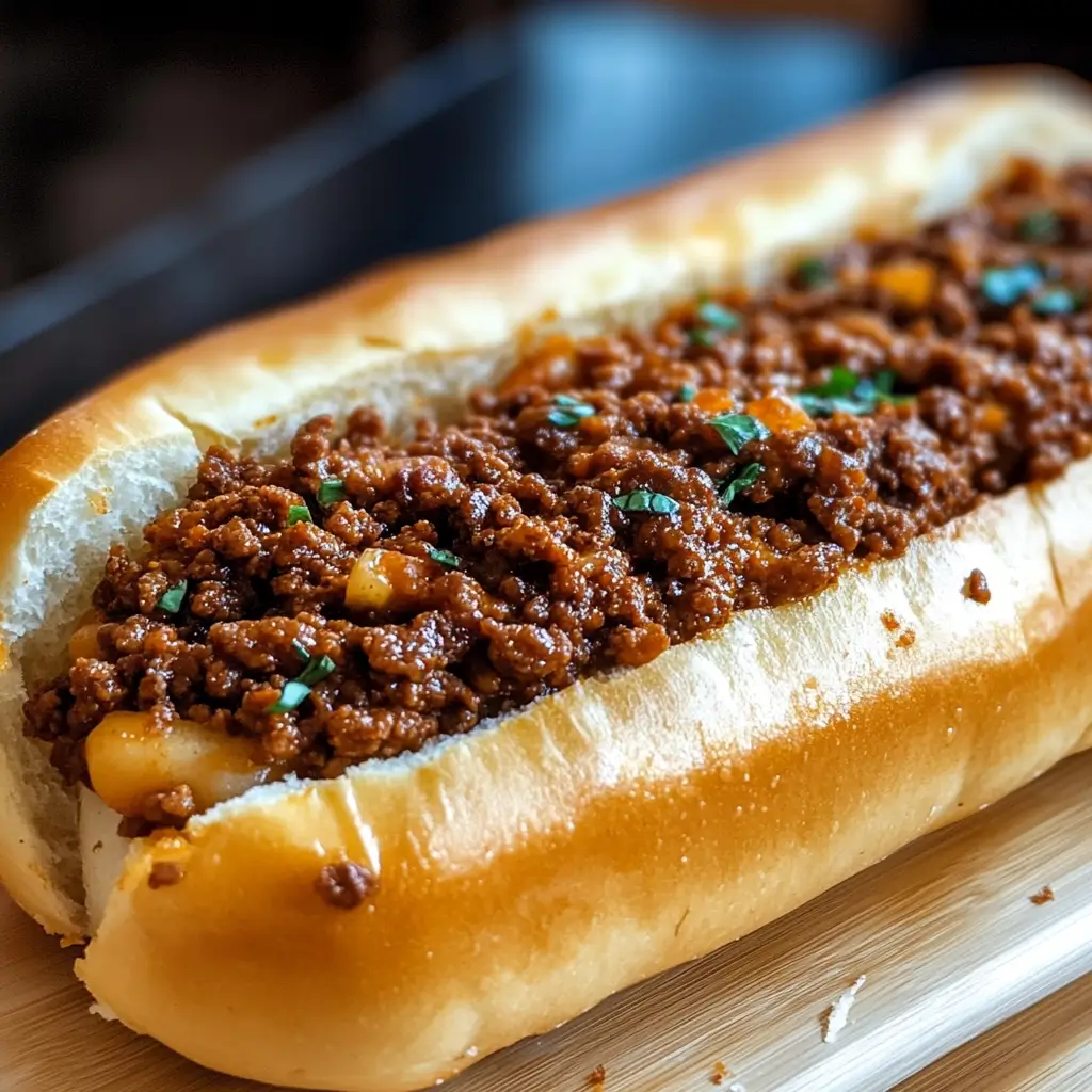 Sloppy Joe Garlic Bread