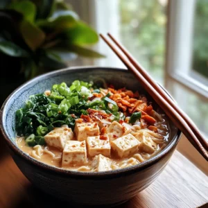 Creamy Peanut Tofu Ramen