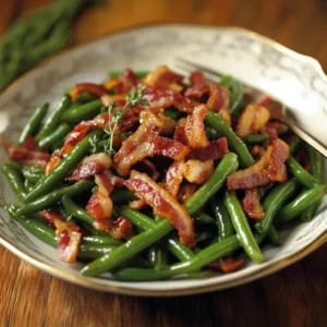 Green Beans with Crispy Bacon