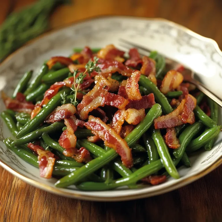Green Beans with Crispy Bacon