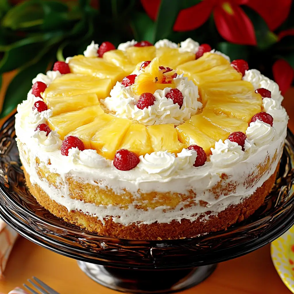 Juicy Pineapple Heaven Cake