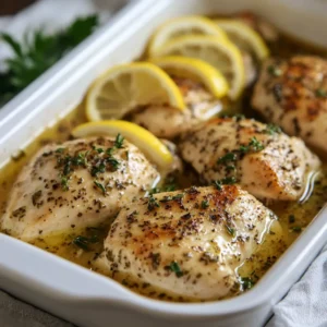 Easy Lemon Herb Baked Chicken Breast