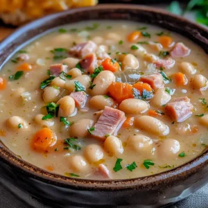 Hearty Navy Bean & Ham Bone Soup