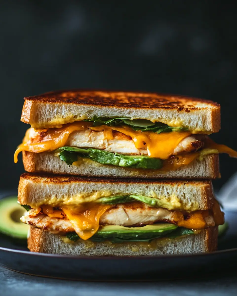 Melty Chicken Avocado Sandwich