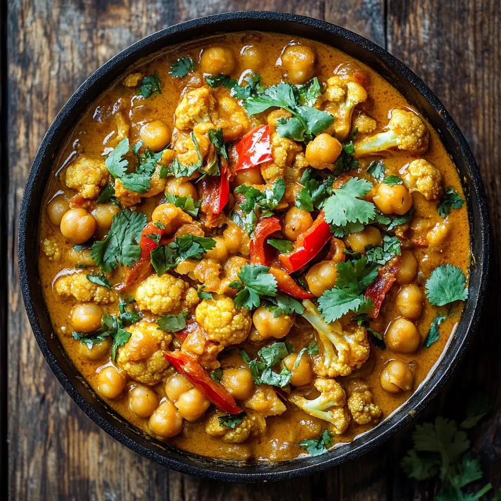 Coconut Curry Chickpea Bake