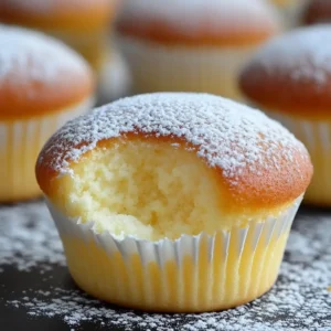 Fluffy Japanese Cotton Cheesecake Cupcakes