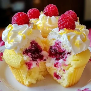 Raspberry Lemon Heaven Cupcakes