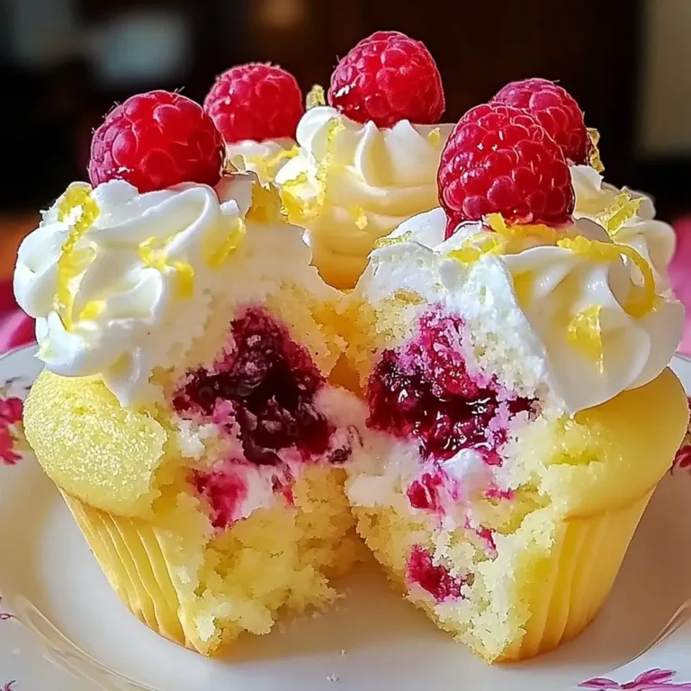 Raspberry Lemon Heaven Cupcakes