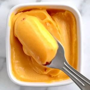 The Best Peach Sorbet Without an Ice Cream Maker