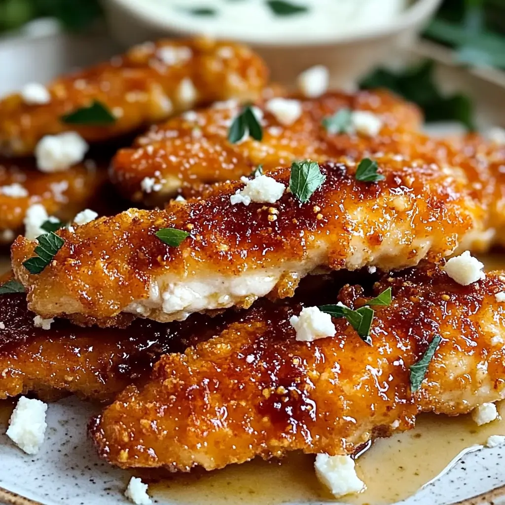 Crispy Hot Honey Feta Chicken