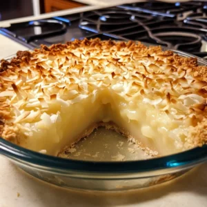 Crustless Coconut Pie: A Tropical Cloud of Sweetness