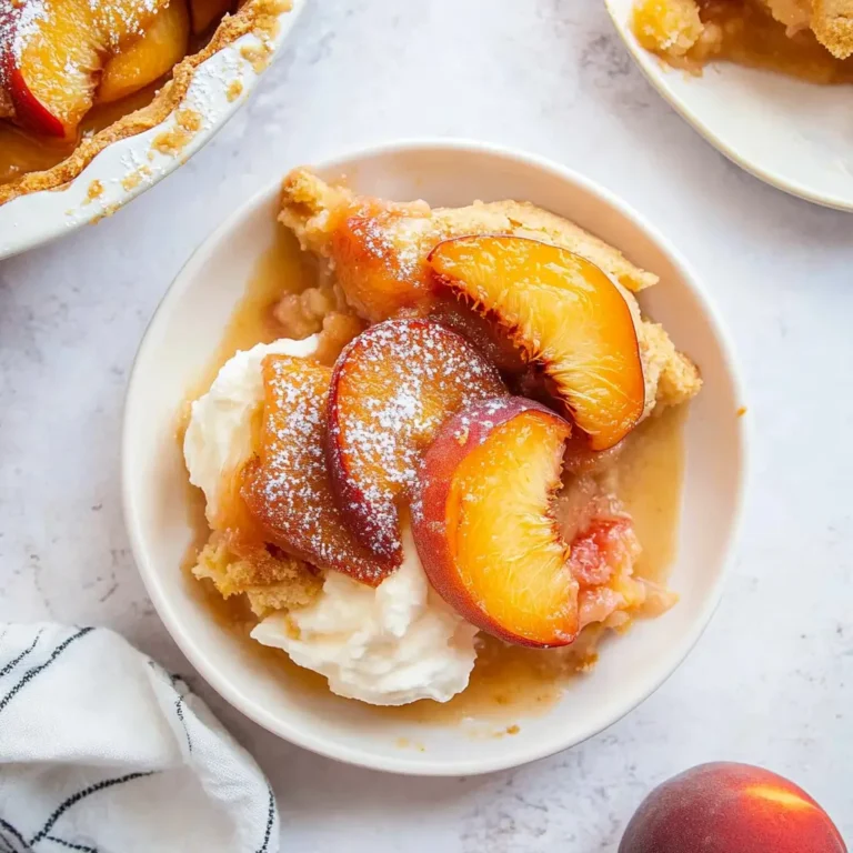 Classic Peach Cobbler with Fresh Peaches: An Easy Summer Delight