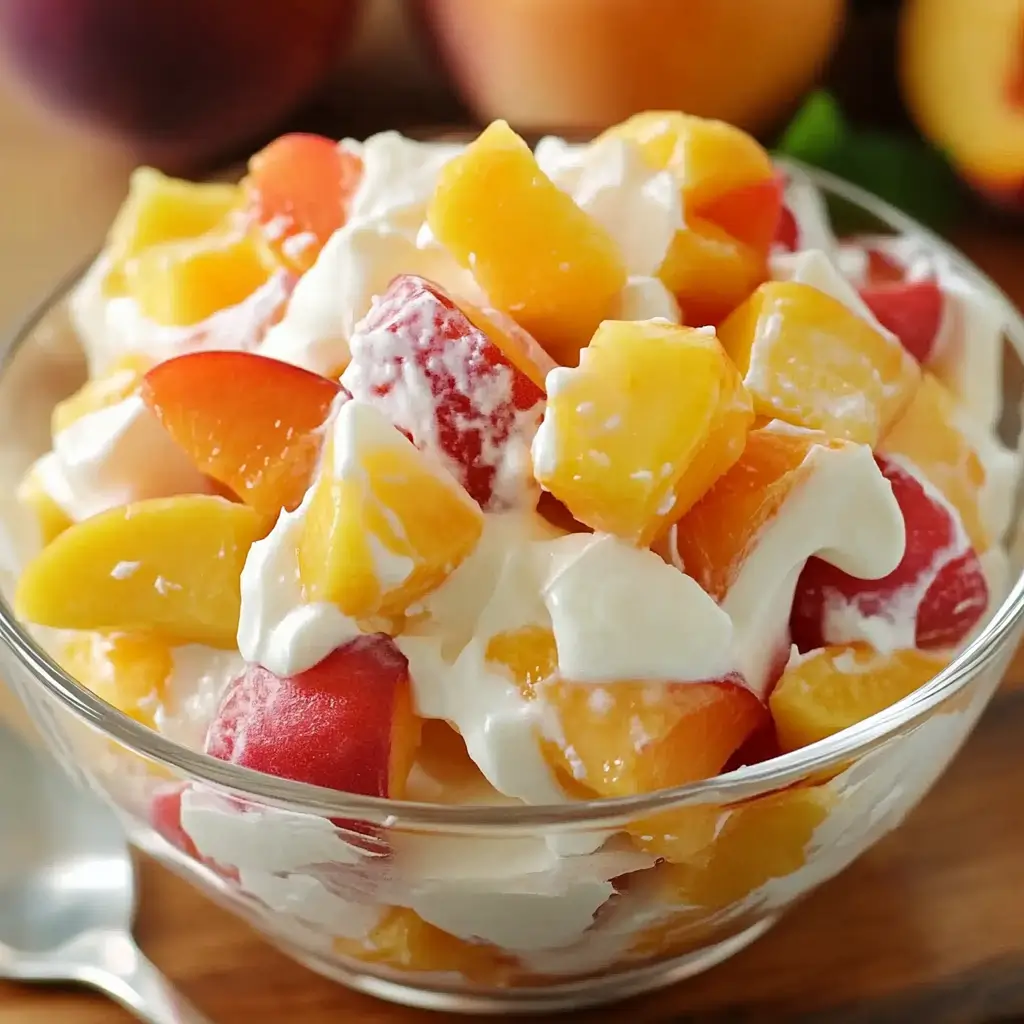 Easy Peaches And Cream Salad Recipe