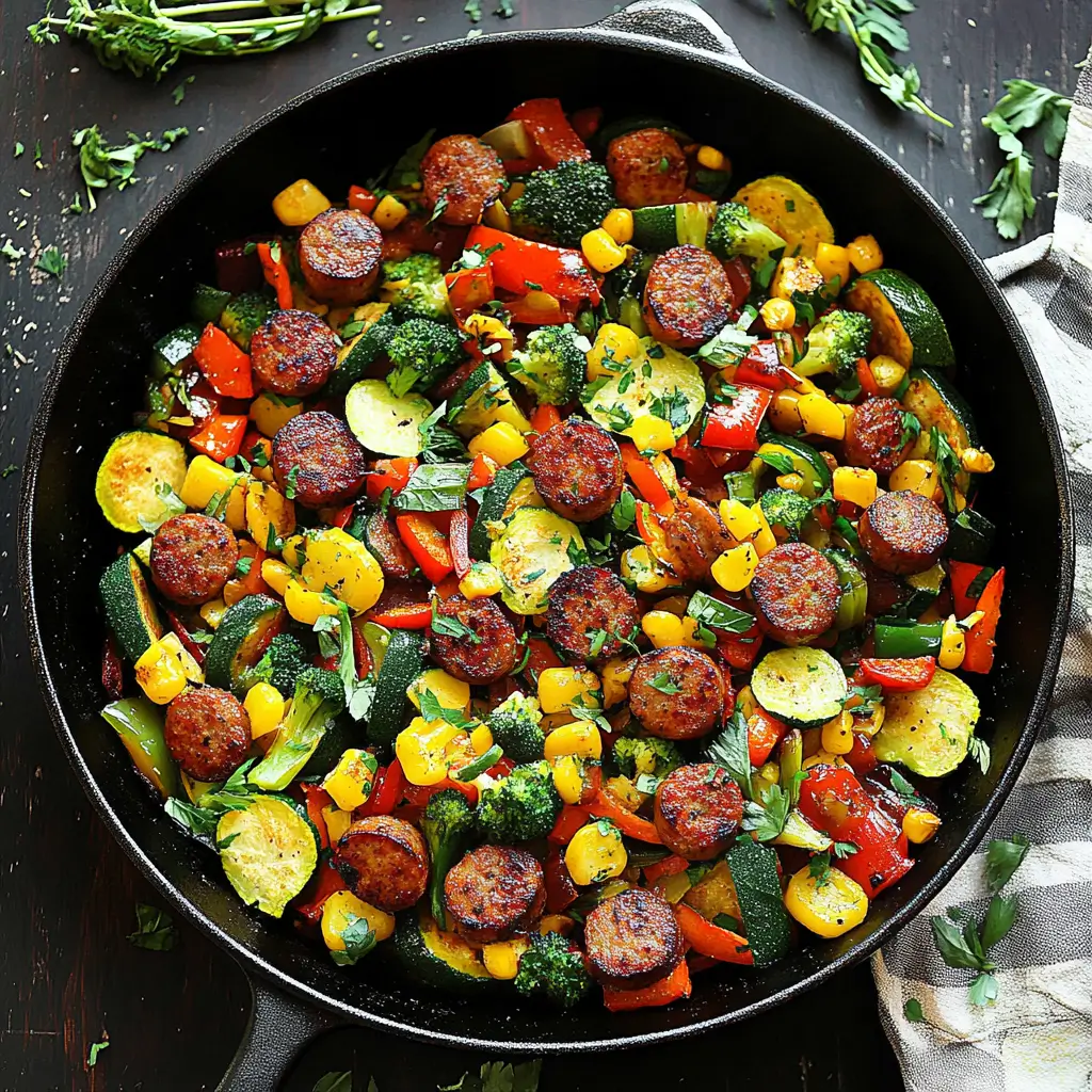 Sausage and Veggies Skillet