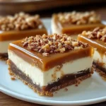 Caramel Cheesecake Bars with Butterfinger Crunch