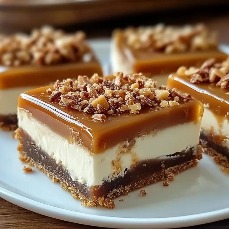 Caramel Cheesecake Bars with Butterfinger Crunch