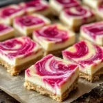 Rhubarb Cheesecake Bites