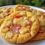 Brown Sugar Rhubarb Cookies