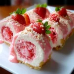 Strawberry Shortcake Cheesecake Rolls