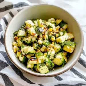 Grilled Zucchini and Corn Salad