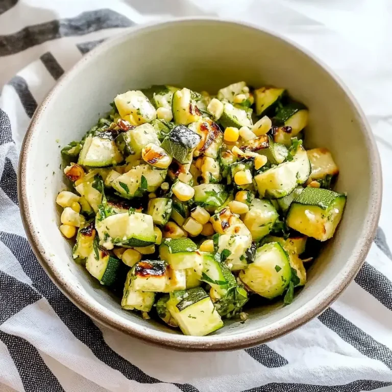 Grilled Zucchini and Corn Salad