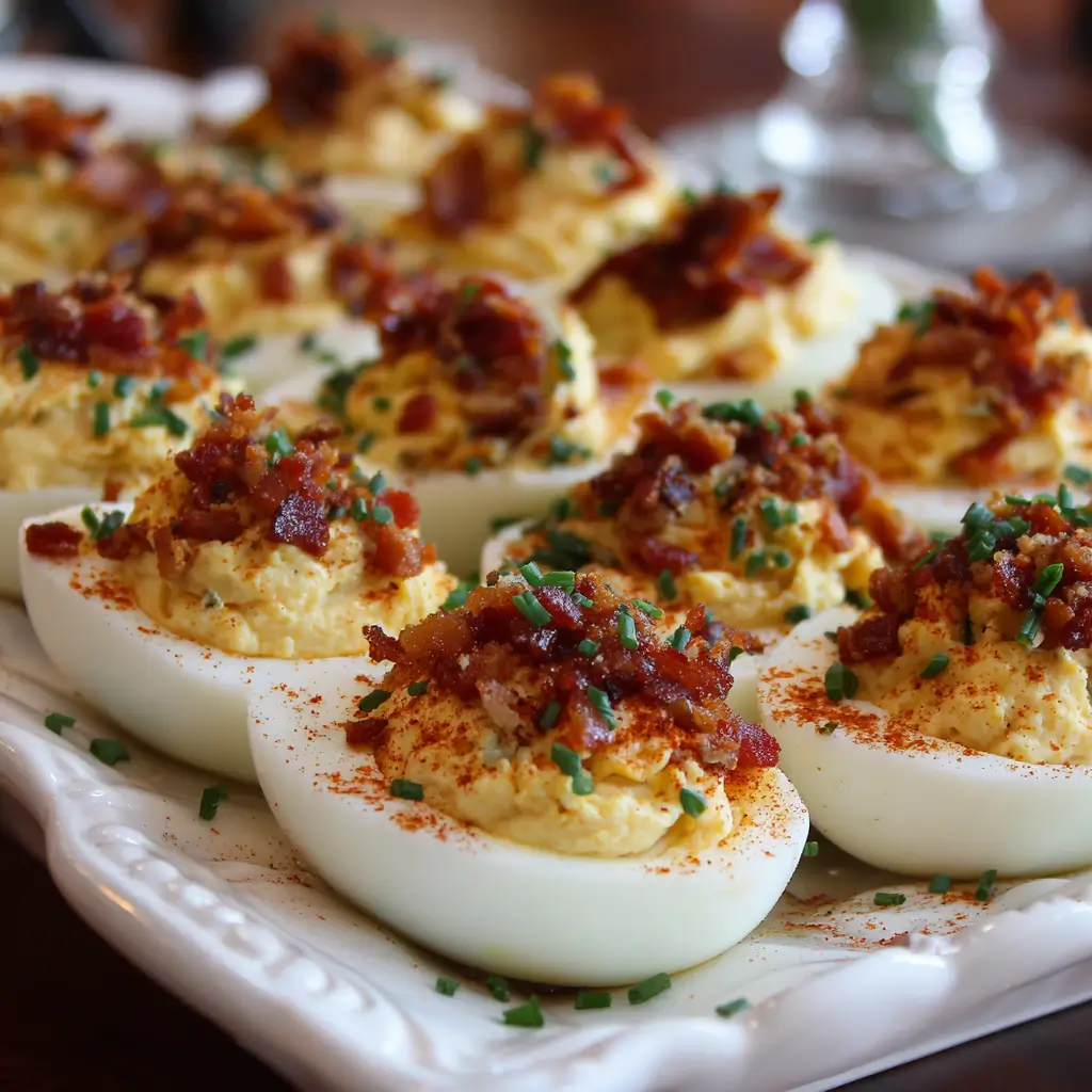 Deviled Eggs with Bacon
