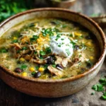 Green Enchilada Chicken Soup