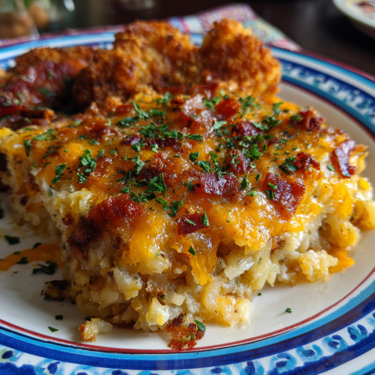Biscuits and Gravy Hashbrown Casserole Recipe