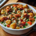 One Pot Gnocchi Chicken Pot Pie