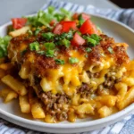 Best Cheeseburger French Fry Casserole