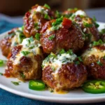 Jalapeño Popper BBQ Meatballs