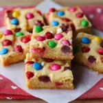 M&M Sugar Cookie Bars