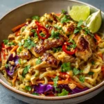 Thai Peanut Chicken Noodle Bowls