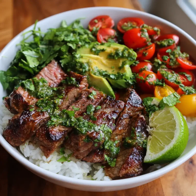 Cilantro Lime Steak Bowls