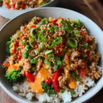 Bang Bang Ground Turkey Rice Bowls