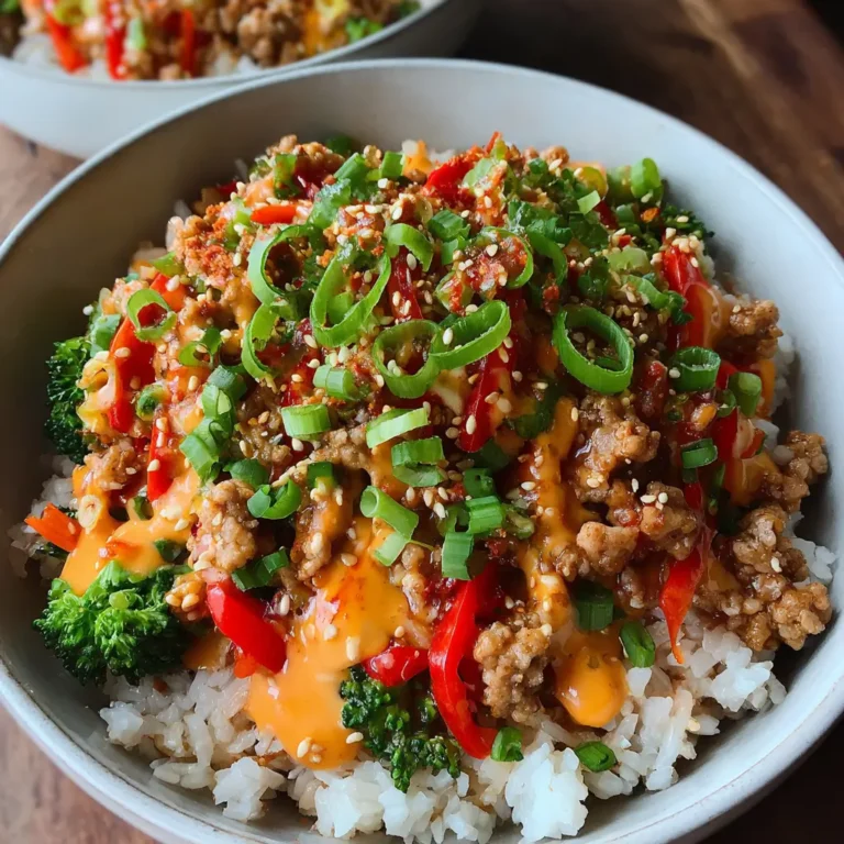 Bang Bang Ground Turkey Rice Bowls