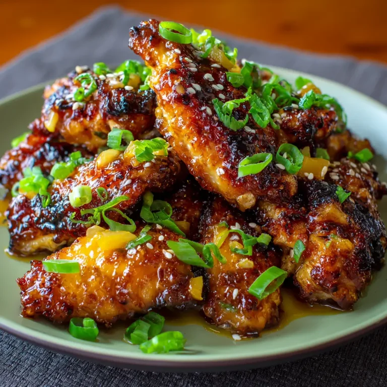 Sticky Pineapple-Teriyaki Chicken Wings in 3 Steps